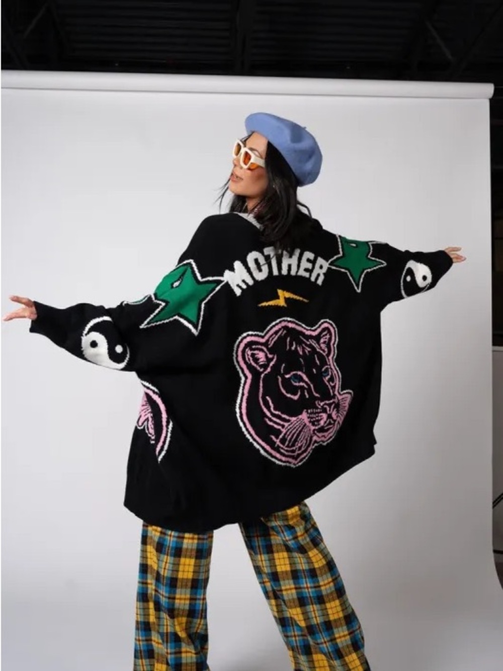 Dressed in LALA Mother is Mothering ORIGINAL Oversized Cardigan - L/XL